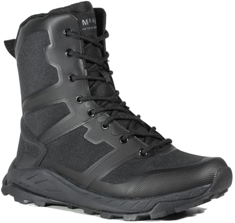 BOTAS MAGNUM MEGA TACTICAL HI SZ BLACK (CREMALLERA LATERAL) (NEGRO, Sistema tallas calzado EU, Adulto, Hombre, Números, mediano, 45)