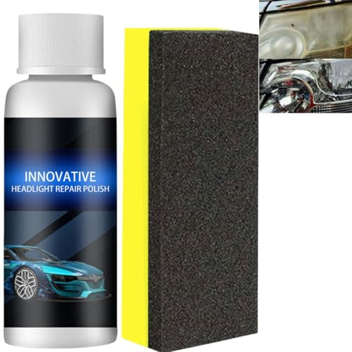 Car Headlight Repair Fluid,Headlight Repair Polish,Headlight Restoration Kit,Restowipes for Car Headlights,Car Headlight Restoration Kit,Headlamp Restoration Kit,Headlight Restorer,Headlight Cleaner