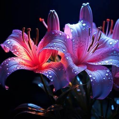 Lily Bulbs. Strong Plants That Grow Well Mix Golden Jade Carving Feels Beautiful-2 Bulbs-C