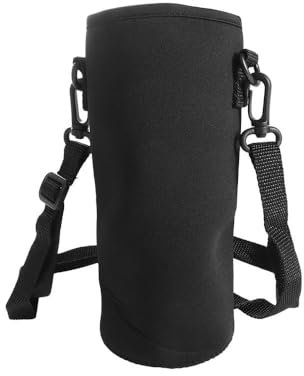 Funda para botella de agua deportiva, portátil, 650-1500 ml, bolsa de neopreno, soporte para botella de agua, funda para taza (M)