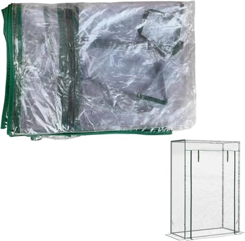 YORKSHIRE HOMEWARE Greenhouse Cover Only – Clear PVC Tomato Grow House Cover for Plants & Seedlings – Roll-Up Zipped Door – Fits Portable Greenhouse – Perfect for Outdoor Garden – 100L x 50W x 150H