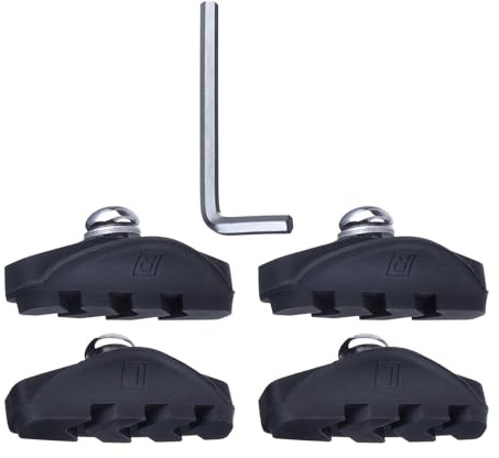 kesurpae Praktiska cykelbromsbelägg V-typsinsatser Slitstarka mountainbike-blockset för hopfällbara cyklar Gummibromsbelägg V-typ mountainbike-insatser Skor 50 mm