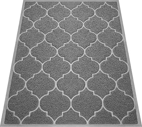 Cosyearn Door Mat, Front Door Mat, 46x35, Welcome Mats for Entryway,Garage,High Traffic Areas, Jumbo Size, Doormat Entrance, Waterproof Mat, Easy Clean, Outdoor Indoor Floor Mat,Non Slip (Grey)