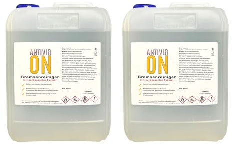 ANTIVIR ON Bremsenreiniger 10L Entfetter Reiniger Montagereiniger Teilereiniger [2x5L]