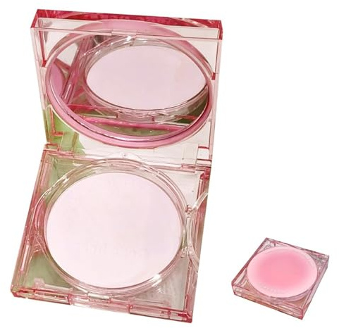 Matte Pressed Powder | Korean Face Powder Compact Makeup | Oil Control Brightening Compact Powder with Powder Puff | Long-Lasting Non-Removing Matte Powder Face Makeup for Women