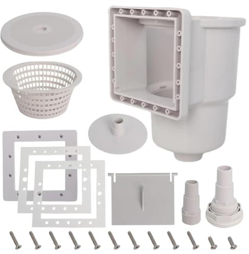 Skimmer per Piscina Fuori Terra, Skimmer Passante con Accessorio, Skimmer per Piscina, Larghezza di Apertura 6 Pollici, SP1091LX