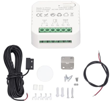 Smart Garage Door Opener WiFi Control Kit Real Time Monitoring Voice Control Time Setting Function for Home Store Warehouse