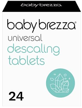 Baby Brezza Universal Descaling Tablets – 24 Pack – Safe & Effective Limescale Remover for Baby Brezza Machines – Non-Toxic, Hypoallergenic Formula