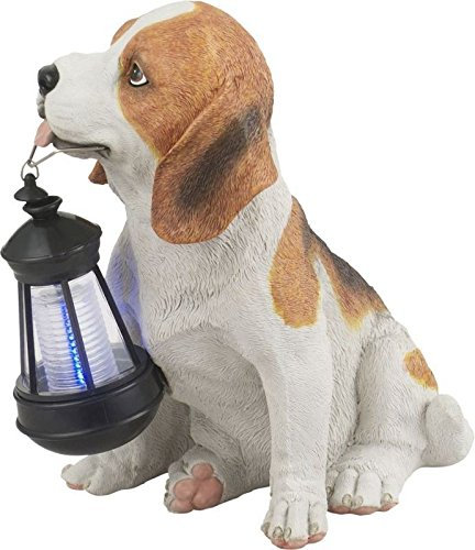 GLOBO Hund mit LED Solarleuchte Solarlampe Solar Solarlicht Gartenleuchte Deko Gartendekoration Laterne (Solarhund, Akku, Gartenlampe, Gartenlicht, Gartenbeleuchtung, Höhe 24,5 cm)