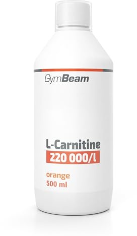 GymBeam L-Carnitin Liquid, 2200 mg pro Tagesdosis - natürlicher Fatburner zur Gewichtsabnahme, Ideal Pre-Workout und für Energiegewinnung, Angenehmer Geschmack, (500 ml, Orange)