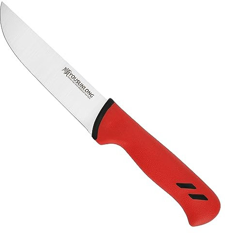 YOUSUNLONG Couteau de boucher - 152 mm - Lame en acier au molybdène de première qualité à haute teneur en carbone - Couteau de chef à trancher pour le traitement de la viande - Poignée en santoprène