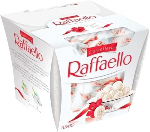 1X Raffaello Praline Ricoperte di Scaglie di Cocco con Ripieno Cremoso e Croccante Mandorla 180g