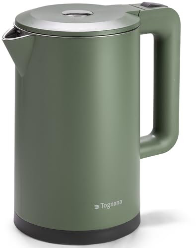 Tognana Iridea, Bollitore Elettrico Cordless 1,7 L, plastica-acciaio inox, verde
