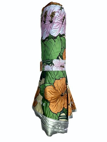 Eclipse - Ombrellone da spiaggia pieghevole, perfetto per viaggi, moto, zaino... 1KG, 39CM chiuso -134 Ø, UPF30 (verde scuro)