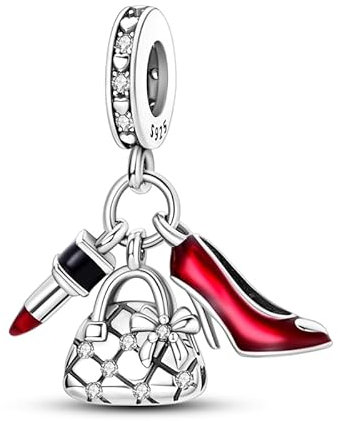 Pandach Damen Charm Anhänger für Armband 925 Sterling Silber Charms Beads passend für Armband und Halskette, Kompatibel mit Europäischen Armbänder für Frauen Mädchen