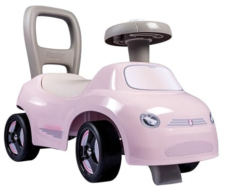 Smoby Mein erstes Auto – wendiges Rutscherfahrzeug mit Hupenlenkrad – Rückenstütze, Staufach, Kippschutz – für Kinder ab 10 Monaten