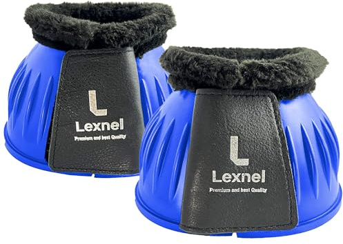 Rubber Bell Boots, Durable Bell Boots for Horse – Superior Hoof Protection and Comfort (Blue, Small)