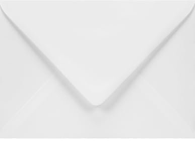 Netuno 50 Briefumschläge Weiß DIN B6 12,5 x 17,5 cm 100g Lessebo White elegante weiße Umschläge nassklebend ohne Fenster Briefkuverts hochwertig für Einladungen Weihnachtskarten Grußkarten