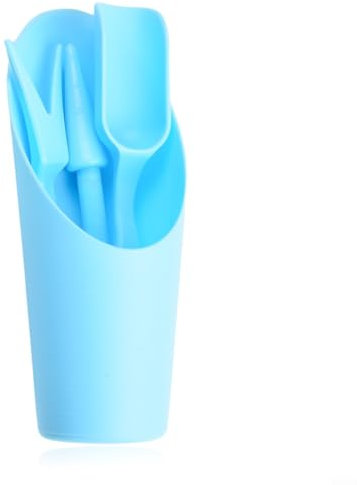 Set di attrezzi per trapianto per giardinaggio, include trapiantatore, paletta, pala a secchio e altro ancora per piantare in modo efficiente (blu)