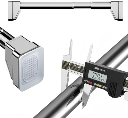 Asta per tenda regolabile 40500 cm in acciaio inox antiscivolo a tensione asta estensibile per bagno, armadio, finestra, porta, facile installazione