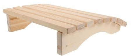 JOINPAYA Almohada de Madera Maciza para Reposacabezas de Sauna, Respaldo Ergonómico Pequeño para SPA, Accesorio Resistente al Calor y Cómodo para Suministros Sauna