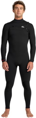 Quiksilver Traje de neopreno de manga larga con cremallera en el pecho de 4/3 mm para hombre
