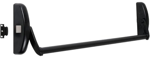 Serrure anti-panique universelle barre 1 point - Noire - Tesa