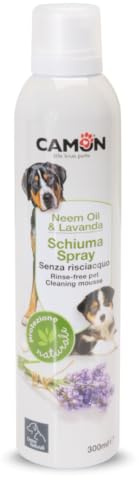 CAMON - Schiuma Spray Neem e Lavanda, 300ml, Igiene Cani e Gatti