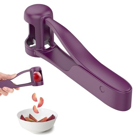 WhiteRhino Grape Cutter for Toddlers 1-3, Fruit Slicer for Cherry Tomato Strawberry Olive Multi Grape Quarter Cutter Tool for Baby Stainless Steel Kitchen Gadgets with Ergonomic Non-Slip Handls