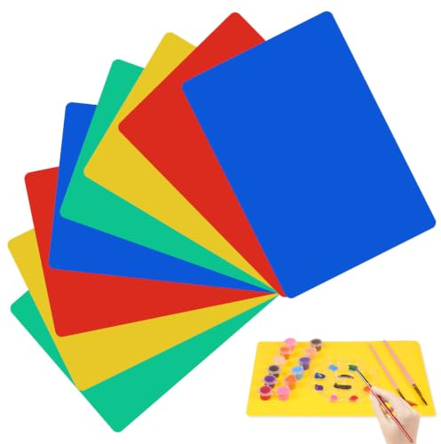 Vaguelly Lot De 8 Tapis De Découpe pour Pâte Polymère 11.81 X 8.27 X 0.04 Pouces Planche Enfant Pate a Modeler avec Outils De Poterie Inclus pour Activités Créatives Et Modelage