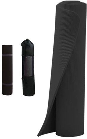 Tappetino da yoga – 182,9 x 61 x 2,5 cm, comodo tappetino antiscivolo, tappetino fitness, morbido per pavimento con, attrezzatura per allenamento a casa per pilates, aerobica
