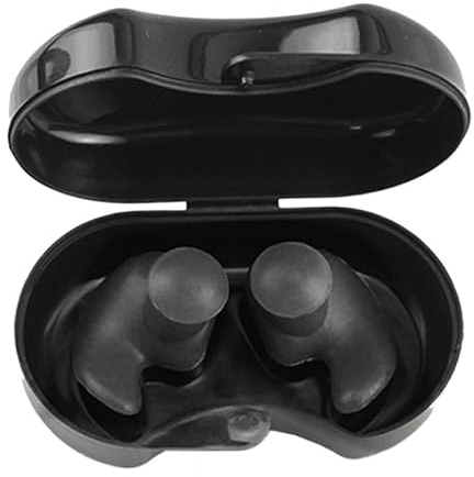 Tapones Oídos de Silicona para Nadar - Reutilizables Impermeables | Protección auditiva y cómoda de 2,5x3 cm, ideal para ducharse, nadar, hacer snorkel, surfear, practicar deportes acuáticos y