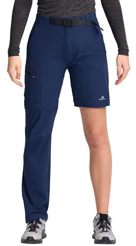 Pioneer Camp Wanderhose Damen Zip Off Outdoor Hosen Für Damen Hose Trekkinghose Funktionshose Kletterhose Schnelltrocknend Wasserabweisend-Reisen, Camping, Wandern, Angeln