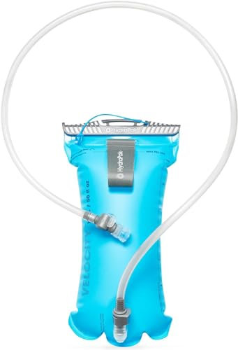 HydraPak Velocity (1.5L Hydration Reservoir) - Slim-Profile Wasserblase/Reservoir - selbstdichtendes Bissventil, auslaufsicher, vollständig umkehrbar und spülmaschinenfest