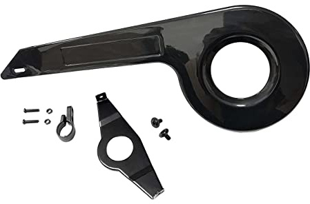 rockible Bike Chain Guard Cover Sprockets Chainring Protector, Bicycle Wheel Crankset Protection for Mountain Road Bike, Kids Bike, and Cycling Accessories, Black Tail Fixed