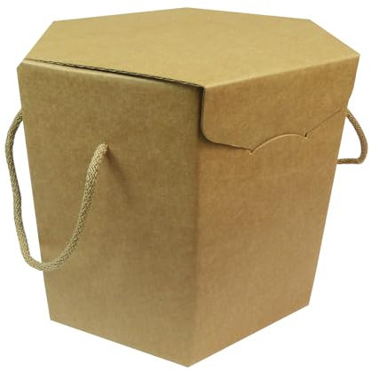 Zelda Bomboniere Box Sechseck Havanna 21 x 21 x 21 Stück 2 Weihnachtsdekorationen