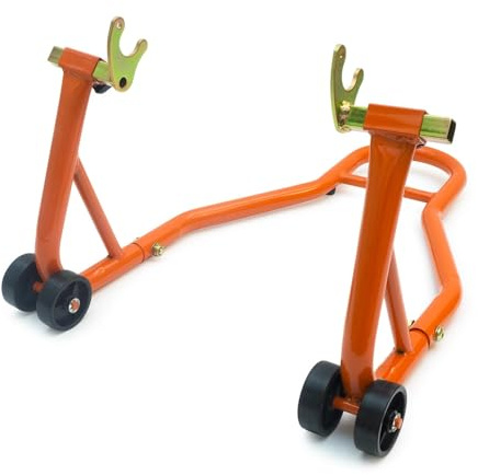 Béquille lève-Moto Support Roue arrière avec fourches pour Prise sur diabolos - Orange