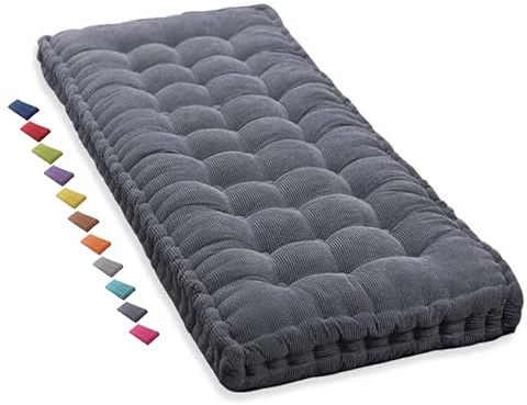 Cojin de Banco Grueso Cojin para Banco de Jardin 100 Tamaño Personalizado Interior 100x40 180 120 Cojines para Bancos de Exterior 120x40 Interiores Cojin Jardin 60x60 50x50 100x50 120x30(Dark Gray 1N,