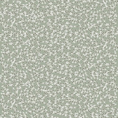 Gardinia Flächenvorhang Zen Silence, Schiebegardine, Vorhang/Gardine, Reiskörner, Grün, 60 x 245 cm (BxH)