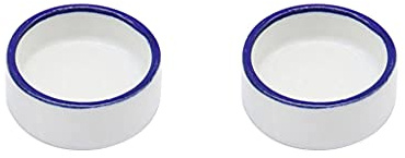 Haiki Bowl Water Dish Round Food Bowl Ceramic Escape Proof Feeder for Small Size Pet Tortoise