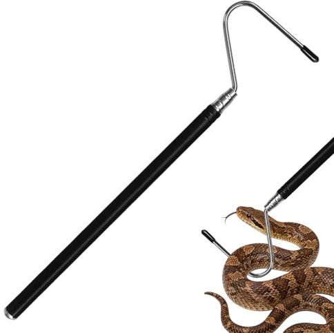ChainYao Collapsible Snake Hook, 7.7-26 Stainless Steel Extensible Snake Catching Tool for Small Large Snake Catching Controlling Moving Up To 2 Pounds