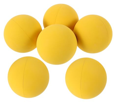 Milisten 6 Palline da Racquetball in Gomma Rimbalzante Professionali per Allenamento Reattivo Palla da Gioco Sicura per e Adulti Accessori per Squash e Pallamano Indoor e Outdoor