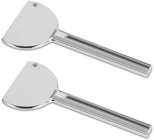 kwmobile 2x Tubenquetscher Presse aus Metall - Zahnpasta Creme Handlotion Tönungscreme Tubenpresse Set - 8,3 x 3,5cm Tubenausdrücker Ausquetscher