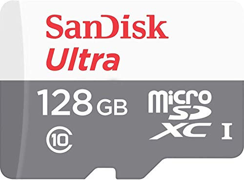 SanDisk Ultra - Tarjeta de Memoria microSDXC de 128 GB con aplicación A1 de Rendimiento de hasta 80 MB/s, Clase 10, U1