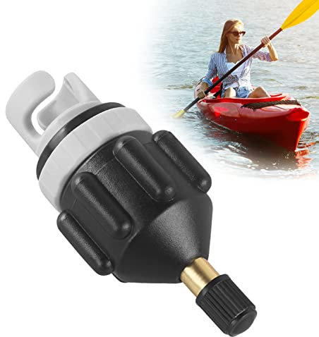 Ledoo SUP Pumpenadapter,Luftventiladapter,Aufblasbare Sup Ventiladapter Boot Pumpe Adapter für Kanu Kajakfahren Paddelboard Schlauchboot(Schwarz)