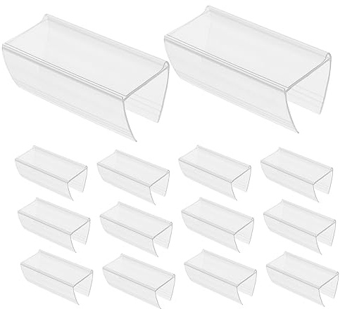 Ciieeo Lot De 30 Porte-Étiquettes De Prix Pour Supermarché Clips D'Étiquettes Pour Étagère Support Étiquette Étagère Réutilisable 2.36 X 0.98 X 0.87 in Pour Affichage Des Prix Et Organisation