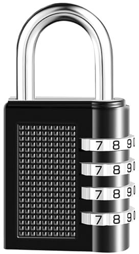 ILantule Zahlenschloss 4 Stellig,Kombinationsschloss,Kofferschloss,Spindschloss,Nummernschloss Wetterfest für Kellertür, Gartenzäunen