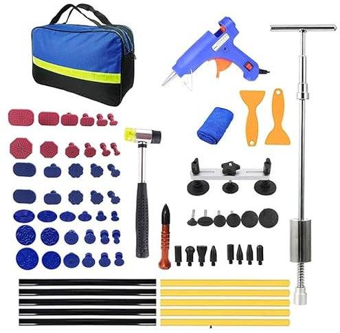 Ventosa Para Coche Abolladuras Accesorios for coche, Kit de reparación de abolladuras de automóviles, herramientas profesionales de taller mecánico for carrocería de coche, extractor de chapa de Metal