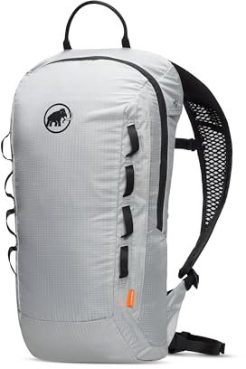 Mammut Neon Light | Kleiner Outdoor Rucksack, Wanderrucksack für Damen und Herren, Leichter Sportrucksack, Zum Trekking und Klettern, Trinksystem-Kompatibel, Wasserabweisend | Platinum, 12 Liter
