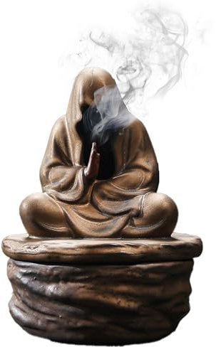 Räucherstäbchen Halter,Yiyifor Räucherschale,Vintage Keramik Räuchergefäß,Handgefertigter Rückfluss-Räucherkegelbrenner,für Home Wohnzimmer Meditationsraum Office